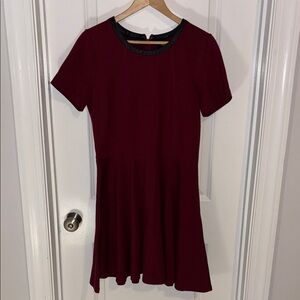 Burgundy Madewell dress
